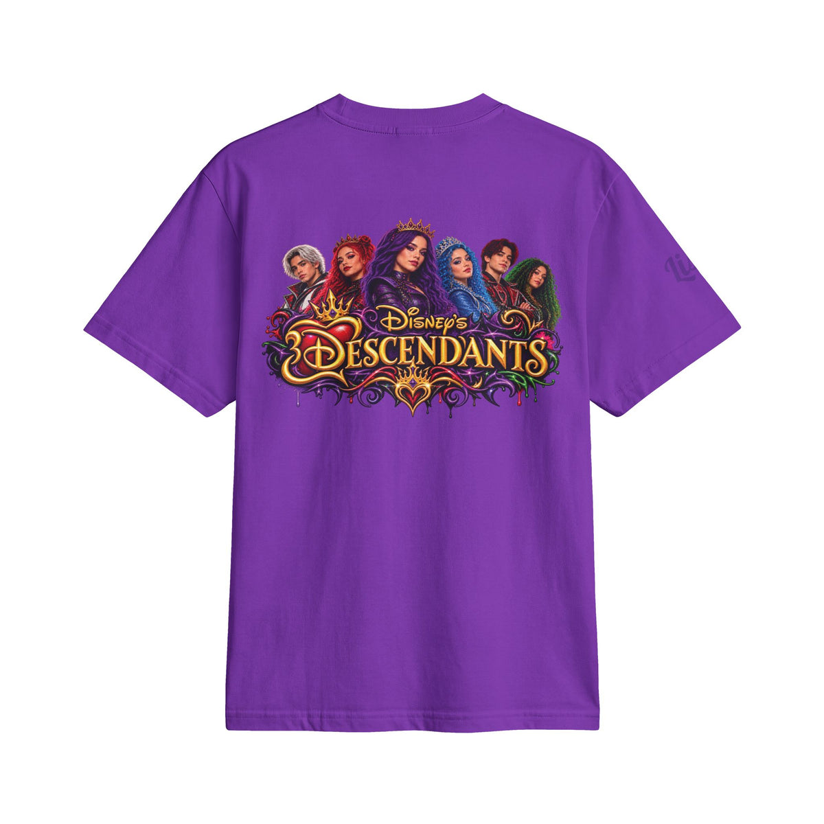 Descendants and Zombies Worlds Collide cographic T-Shirt | Descendants 3 Zombies logo tee
