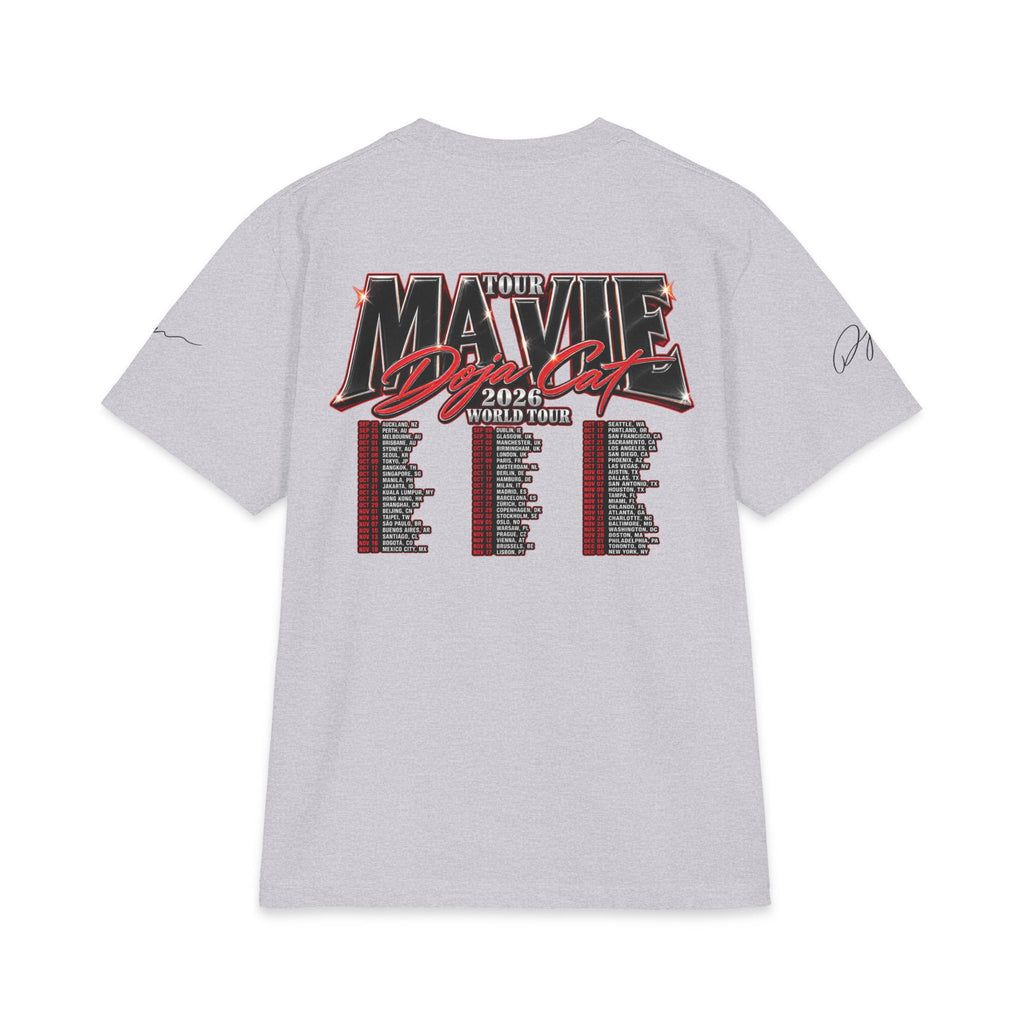 Doja Ma vie Tour band tee | Concert tour shirt, 2026 tour dates backprint