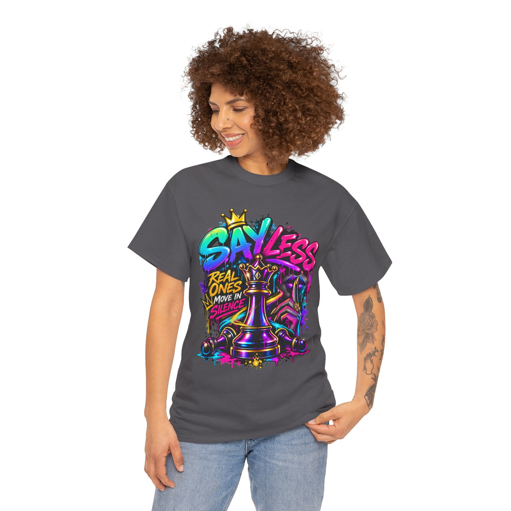 Say Less Chess King Tee | Graffiti Chess Piece Streetwear