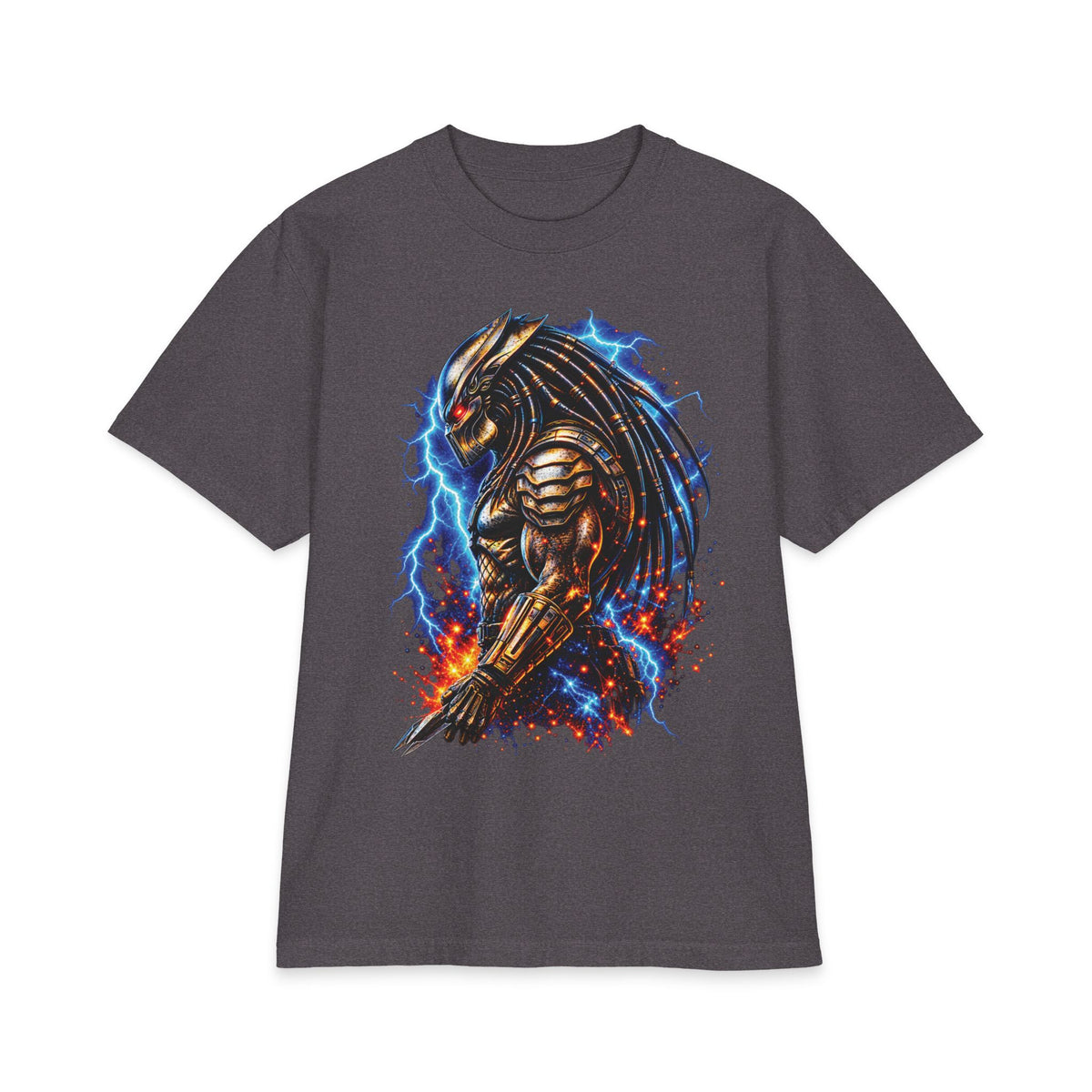 Armored Predator Illustration T-Shirt | Sci-Fi Monster Graphic