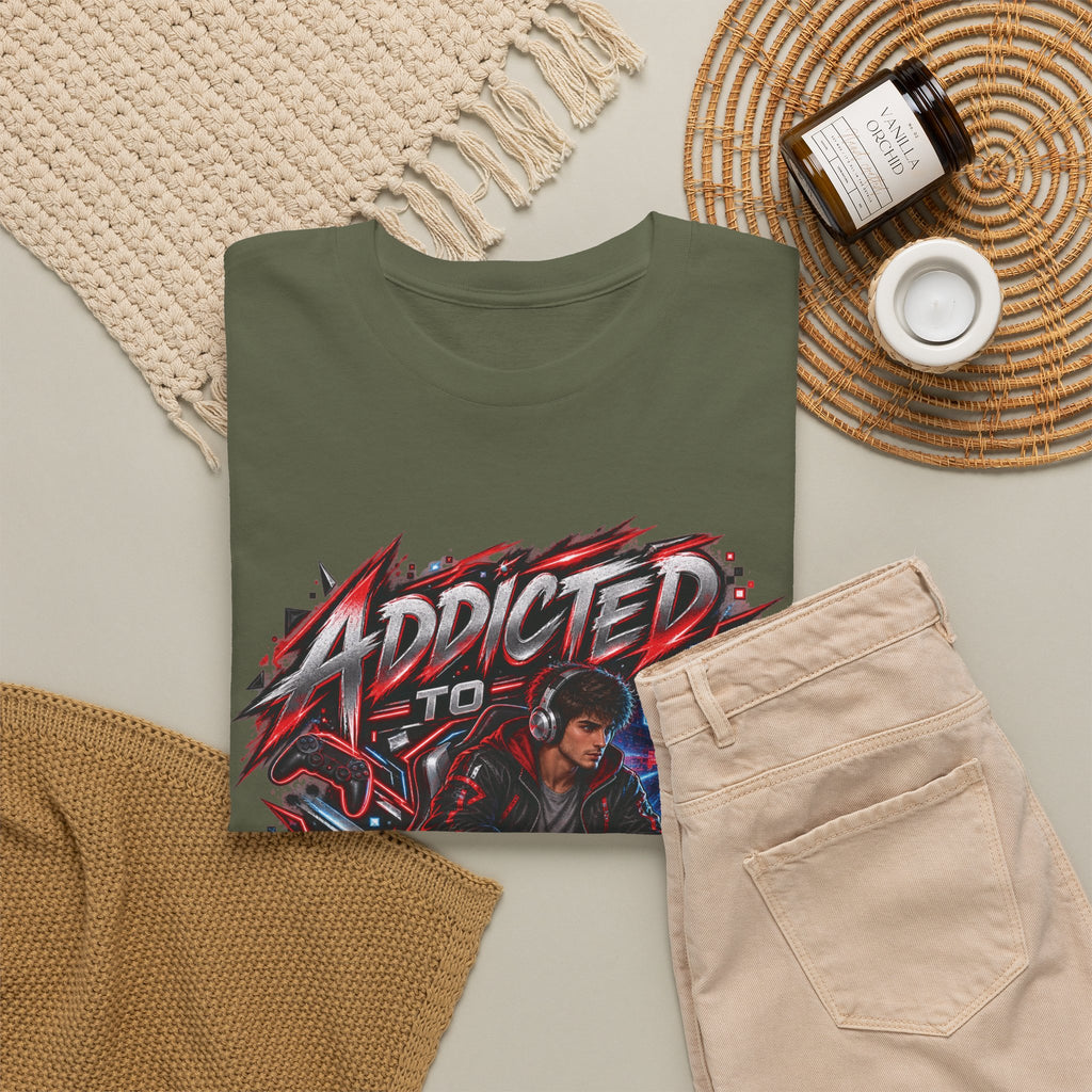 Addicted to Gaming Graphic T-Shirt