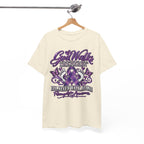 God Walks purple ribbon awareness T-Shirt | I'll Never Walk Alone design