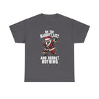 Santa Skeleton 'On the Naughty List and Regret Nothing' Tee | Christmas Punk Shirt