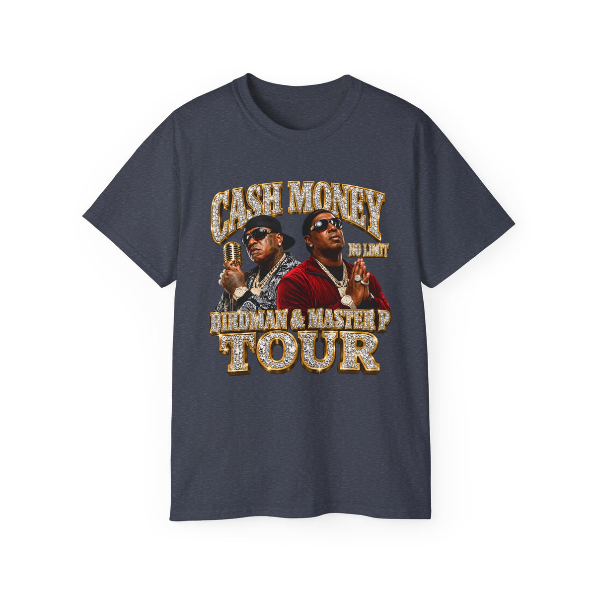 Cash Money Birdman & Master P Tour T-Shirt | Rap Hip Hop Vintage Poster