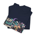 Eat Sleep Anime Gaming Repeat Video Game Graphic T-Shirt