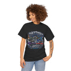 Detroit Muscle Car Tee | Vintage Hot Rod Illustration, Garage Scene
