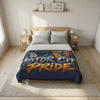 Motor City Pride Lion & Tiger Cotton Duvet Cover