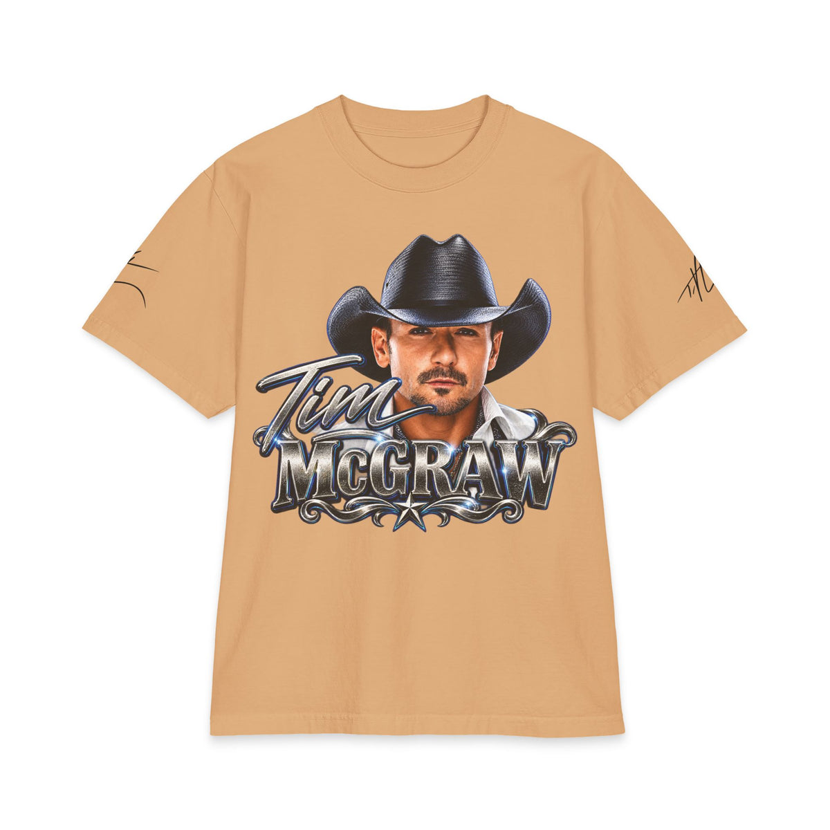 Country Singer Portrait McGraw Graphic Tee | Western Cowboy T-Shirt