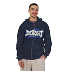 Detroit Graffiti Zip Hoodie | Detroit Rock City Back Print