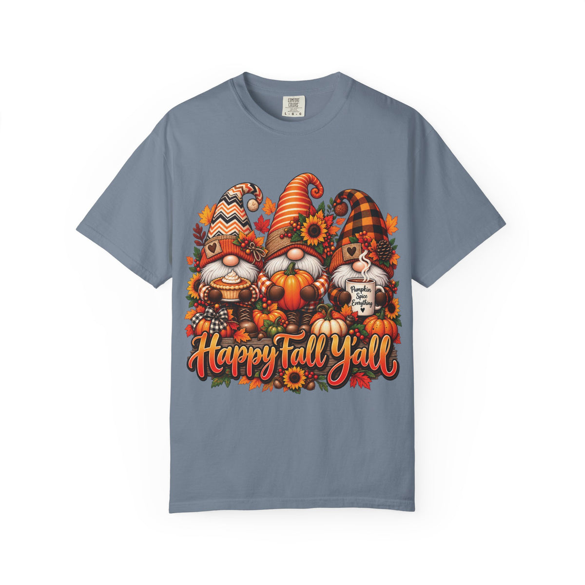 Happy Fall Y'all Gnomes T-Shirt | Autumn Pumpkin Sunflower Tee