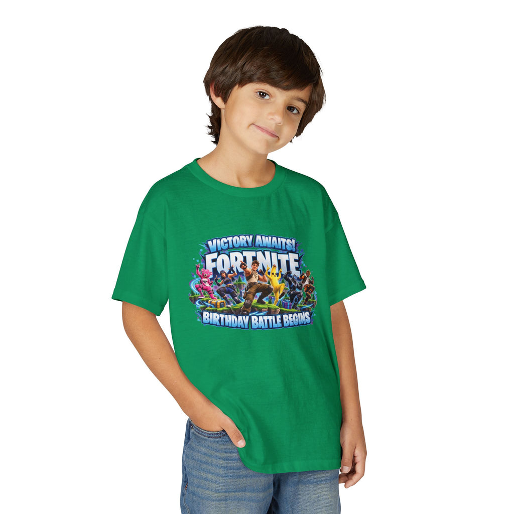 Fortnite Birthday Battle Begins Youth T-Shirt – Custom Number 12