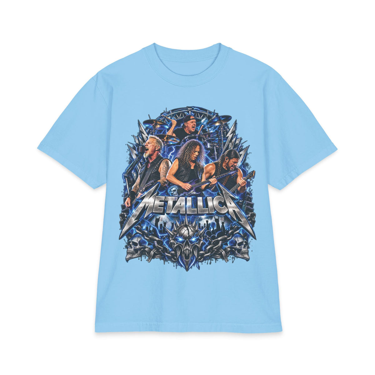 Metallica band montage T-Shirt | Rock band graphic tee