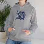 Detroit 313 Drip Skyline Hoodie | Graffiti Letter B Chest Design