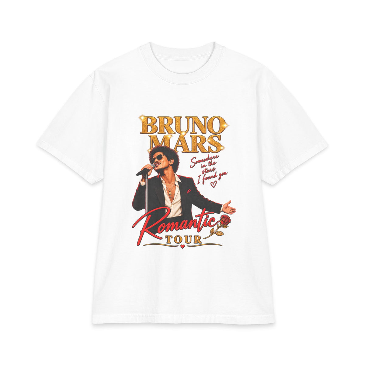 Bruno Mars Romantic Tour T-Shirt | Concert Band Tee