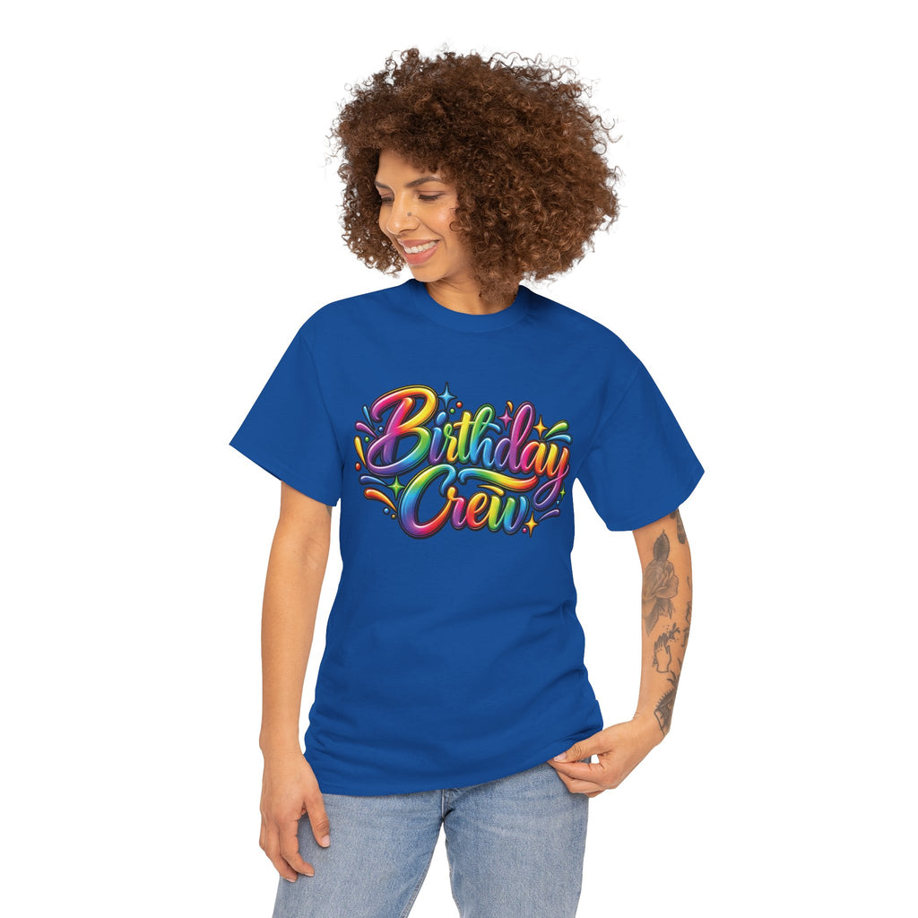 Birthday Crew Colorful Celebration T-Shirt