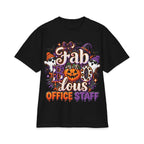 Fabulous Office Staff Halloween T-Shirt | Pumpkin Bat Spooky Typography