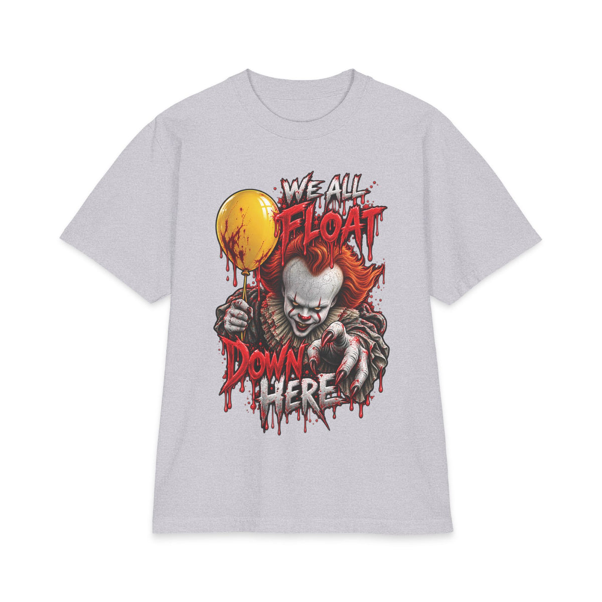 We All Float Pennywise clown horror T-Shirt | Halloween scary clown tee