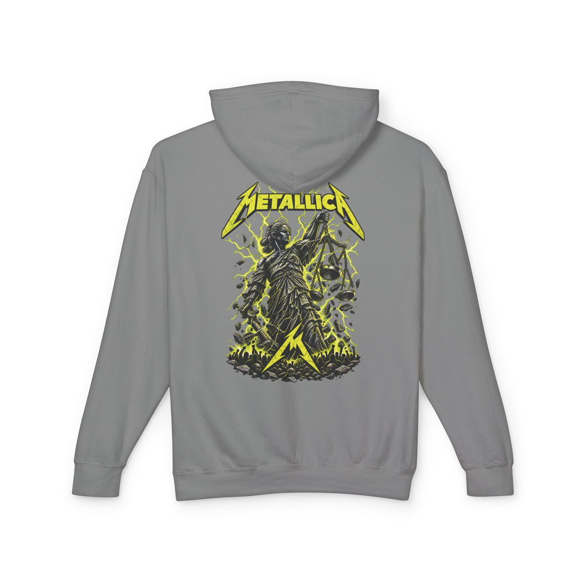 Metallica Skull & Broken Clock Hoodie | Band Logo Rock Music Sweatshirt