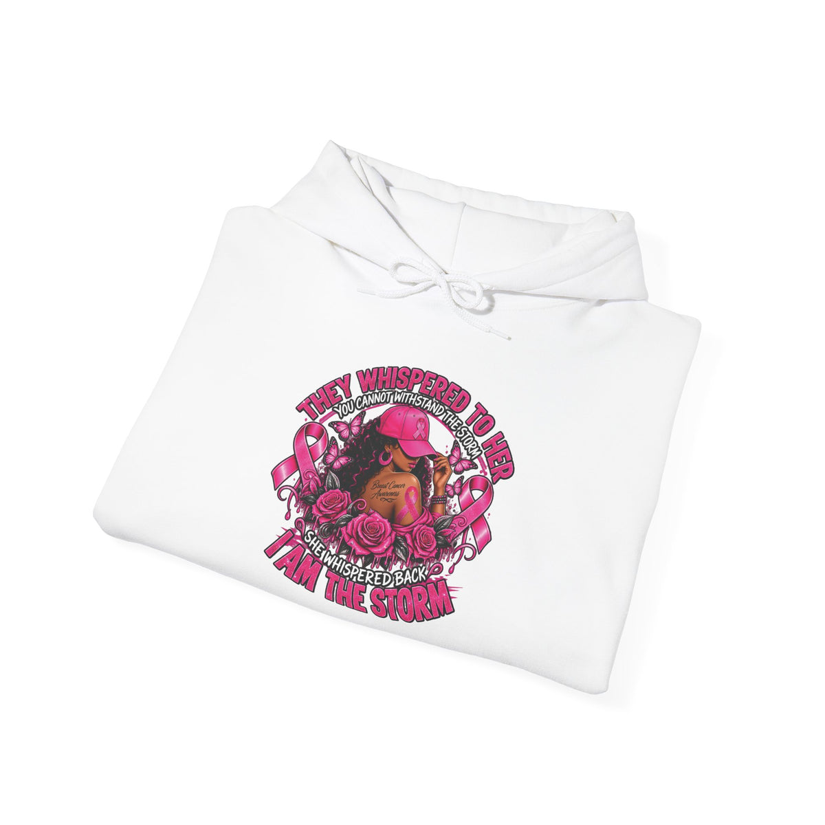 I am the storm, Breast cancer awareness hoodie.