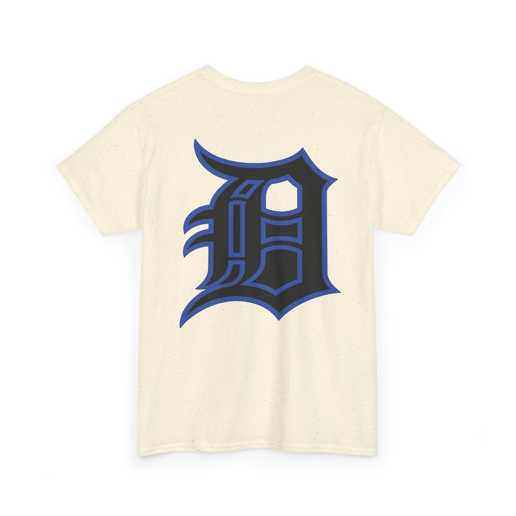 Detroit Basketball Lion Graphic Tee | Motor City D Old English Logo