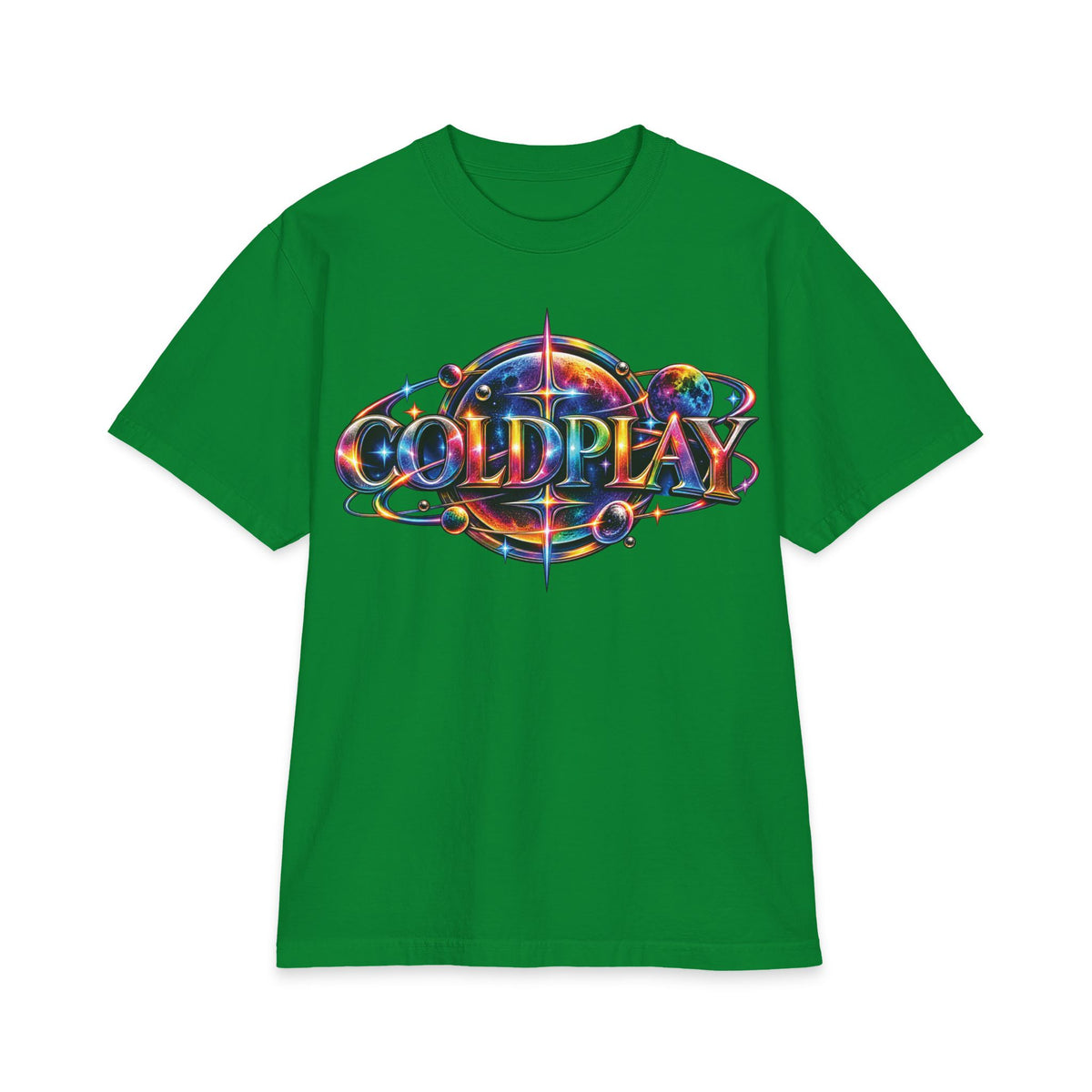 Coldplay Band Logo T-Shirt | Colorful Tour Art