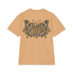 Dolly Floral Portrait T-Shirt | Butterfly 'Love Always' Back