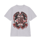 Ten Toes Down feet graphic T-Shirt | streetwear, red black emblem