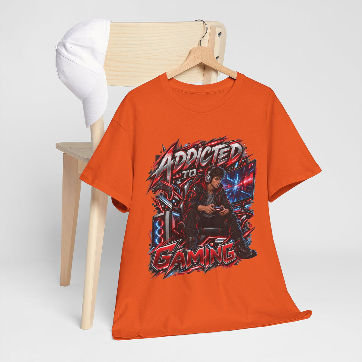 Addicted to Gaming Graphic T-Shirt