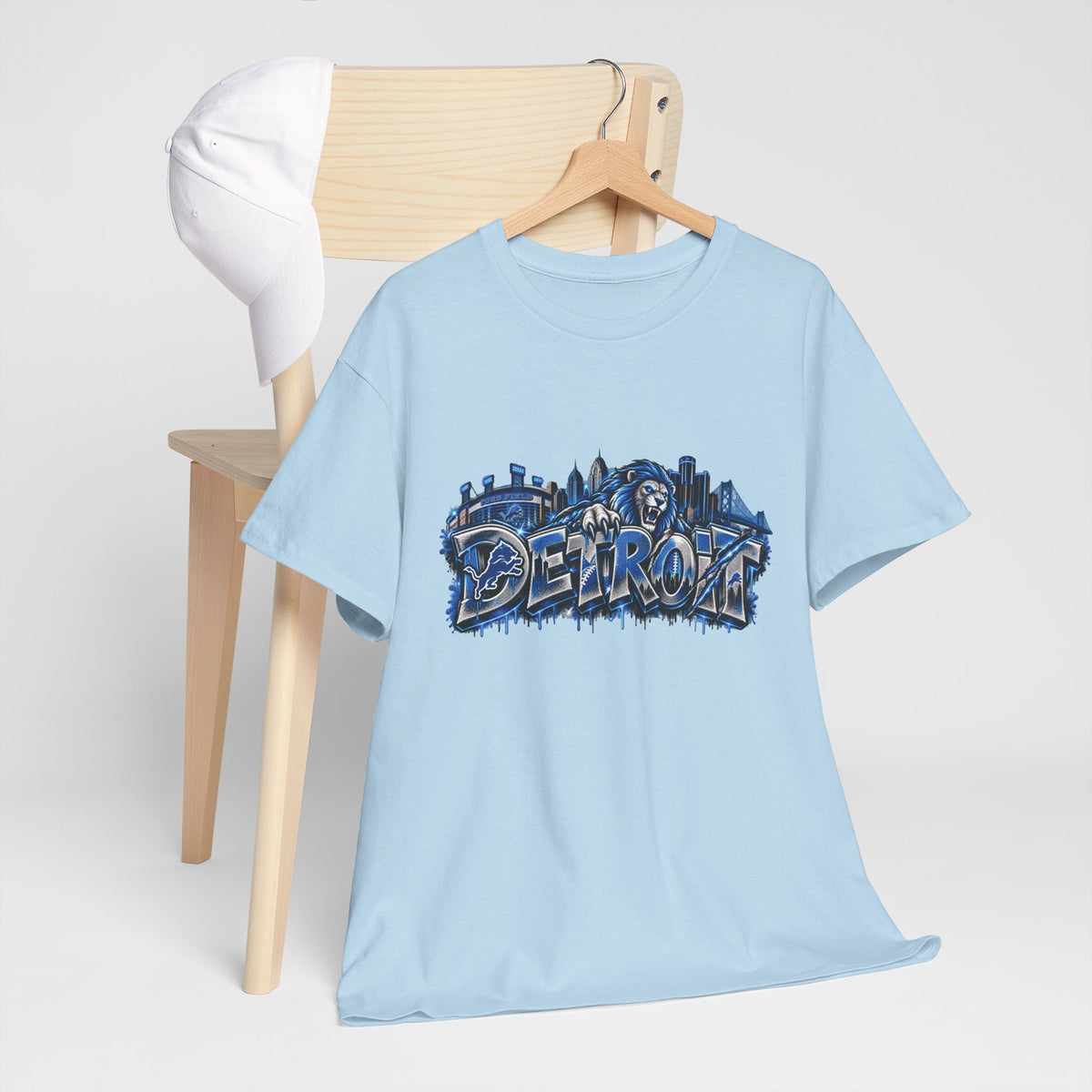 Detroit Graffiti Skyline T-Shirt | Urban City Street Art Tee