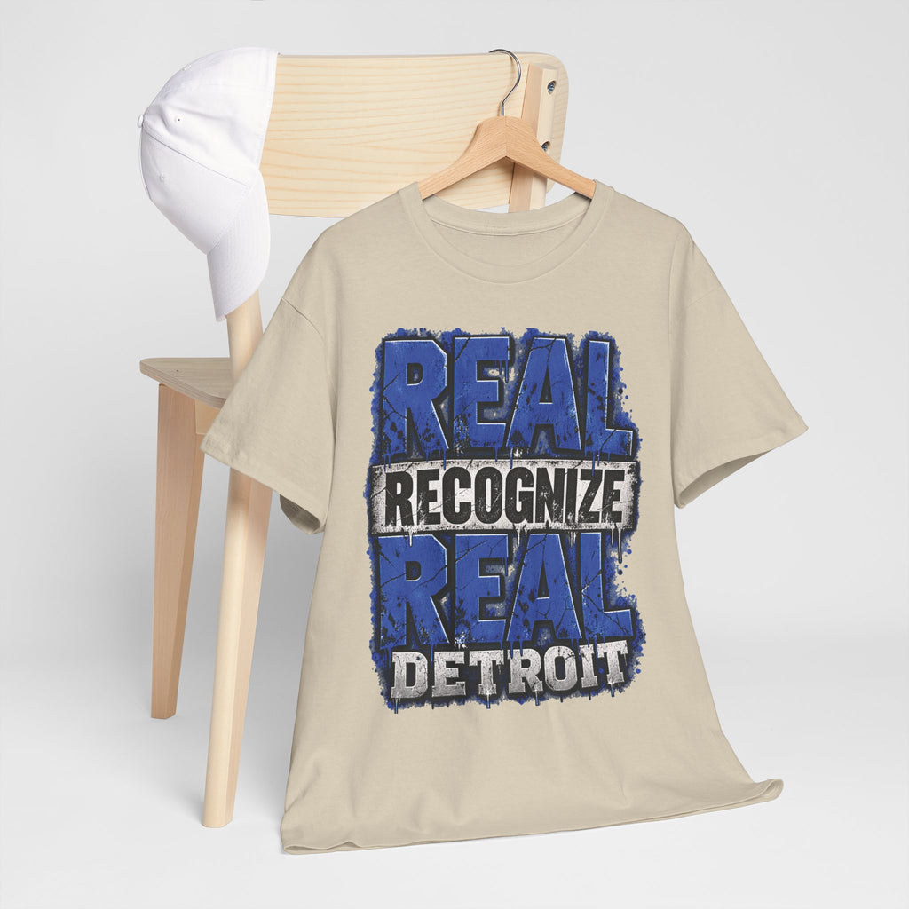 Real Recognize Real Detroit T-Shirt | Detroit Pride Tee, Urban Text Design