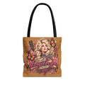 Dolly Parton portrait tote bag | 'I Will Always Love You' music lyric design
