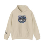 Detroit Grit graphic Hoodie | Motor City skyline, industrial vintage design