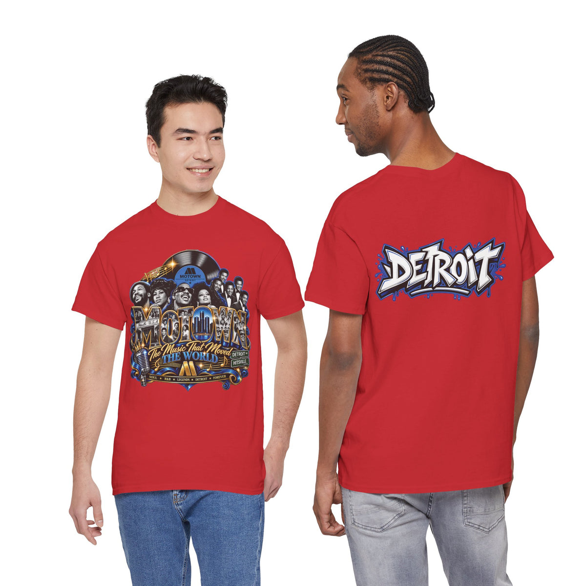 Motown Legends Tee | Detroit Graffiti Back