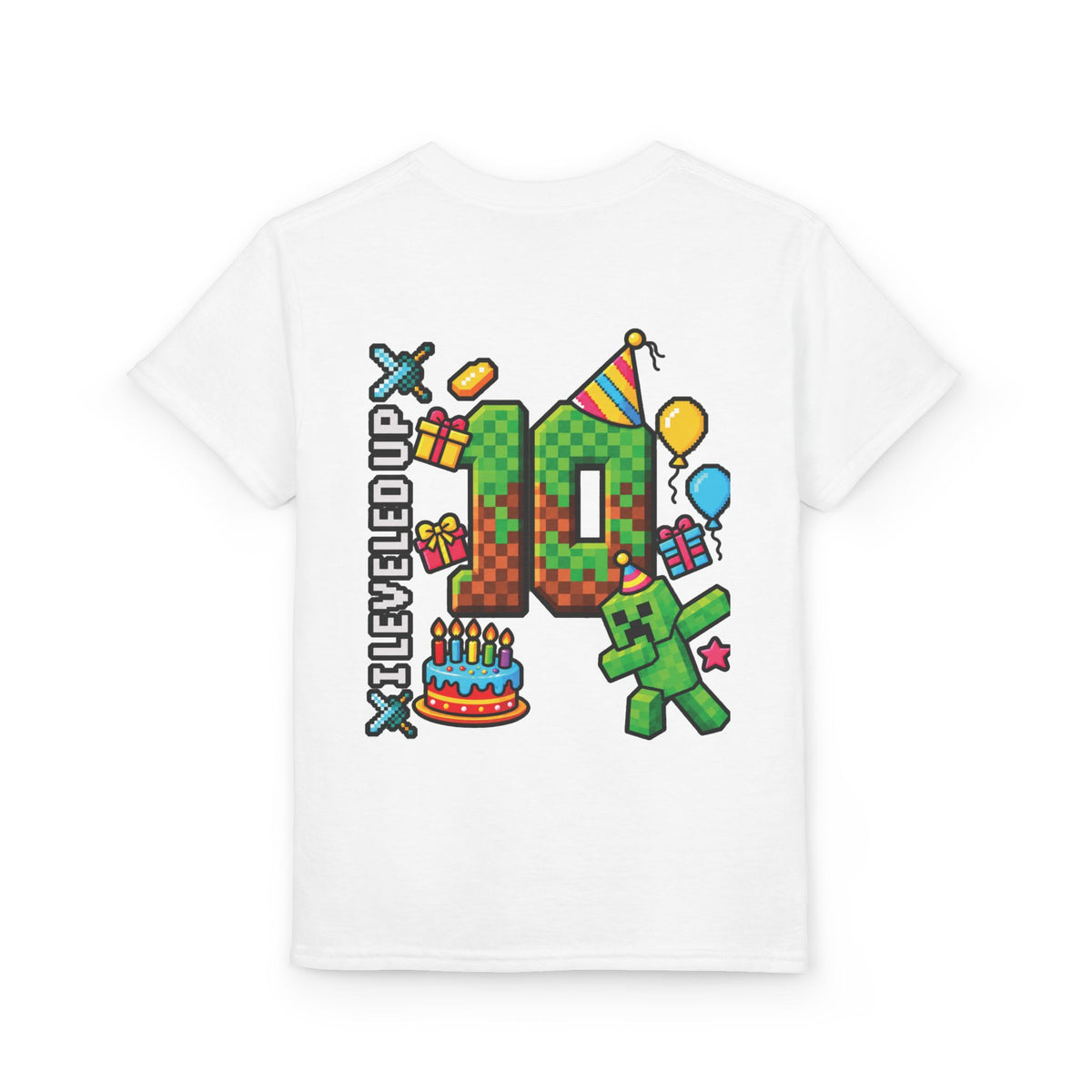 Minecraft-Inspired “Bruh, It’s My Birthday” Youth T-Shirt