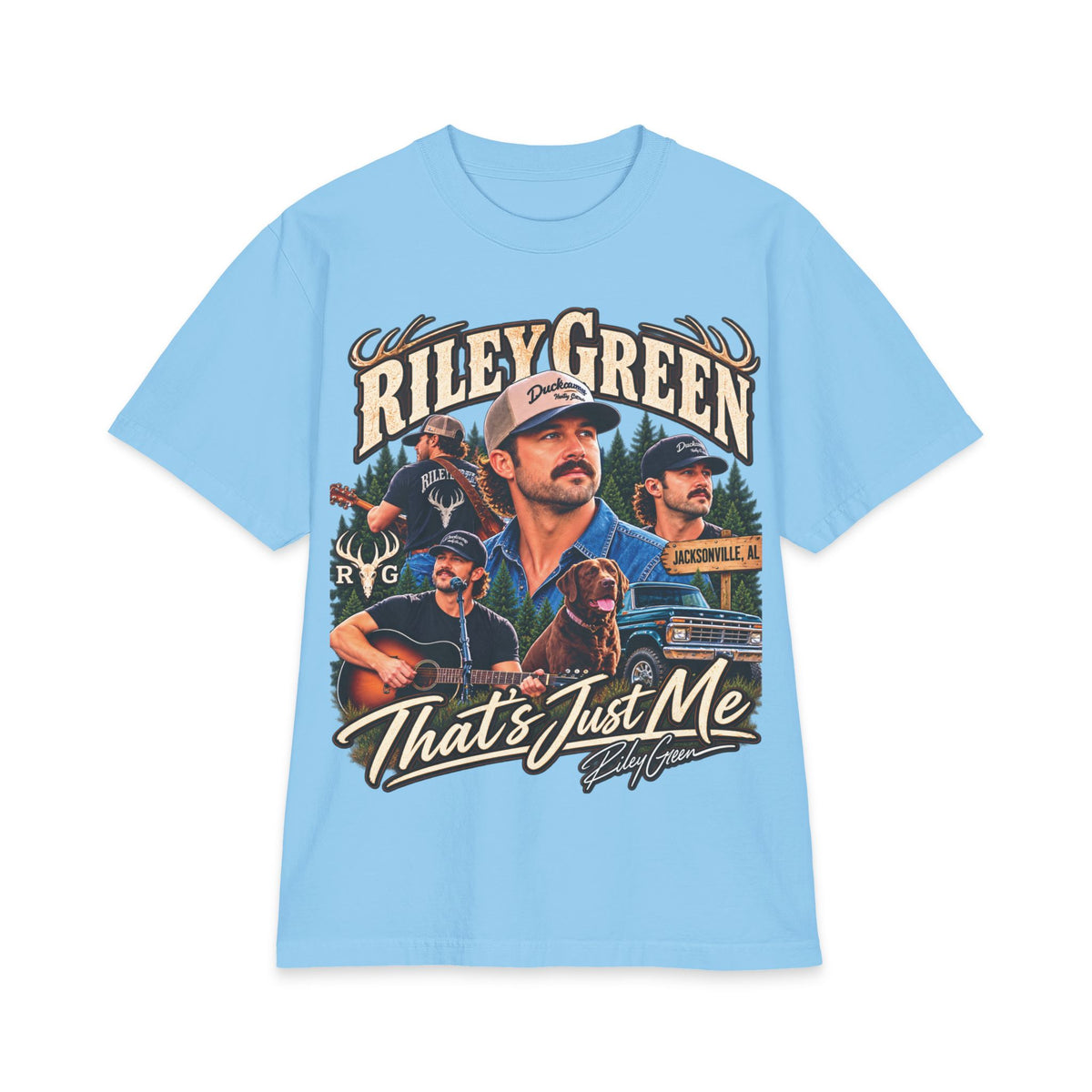 Riley Green Collage That's Just Me T-Shirt | Country Music Tee