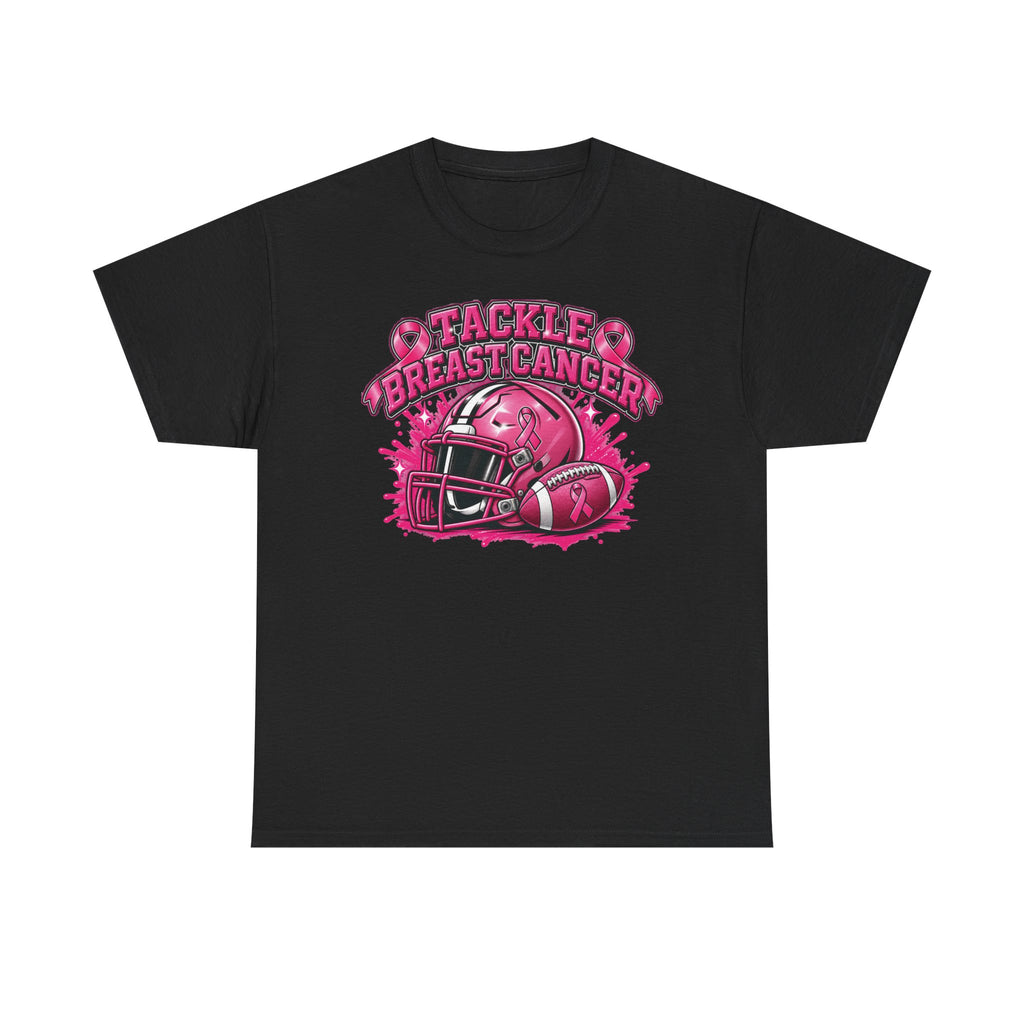 Tackle Breast Cancer Tee | Football Helmet, Pink Ribbon Awareness