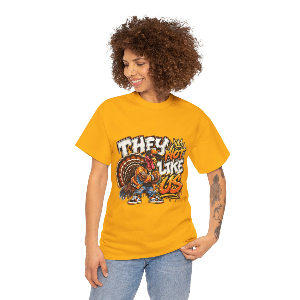 They Not Like Us Turkey Tee | Streetwear Thanksgiving Graphic Shirt