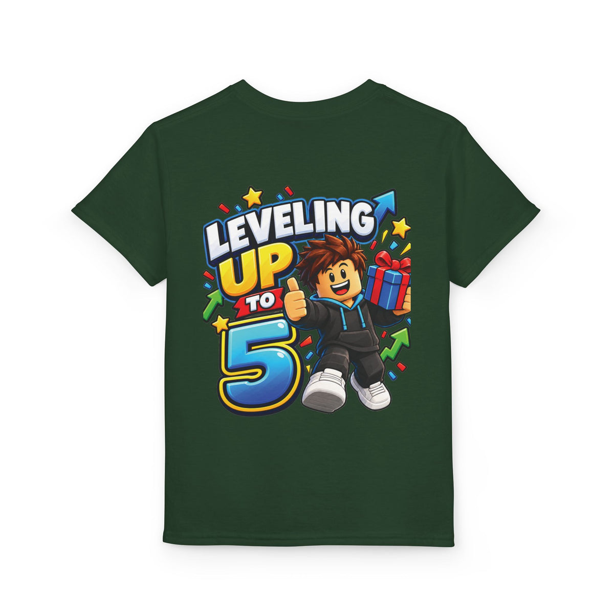 Roblox Birthday “Leveling Up to 5” Youth T-Shirt