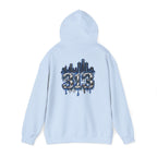 Detroit 313 Skyline Hoodie | Dripping Graffiti City Football Design