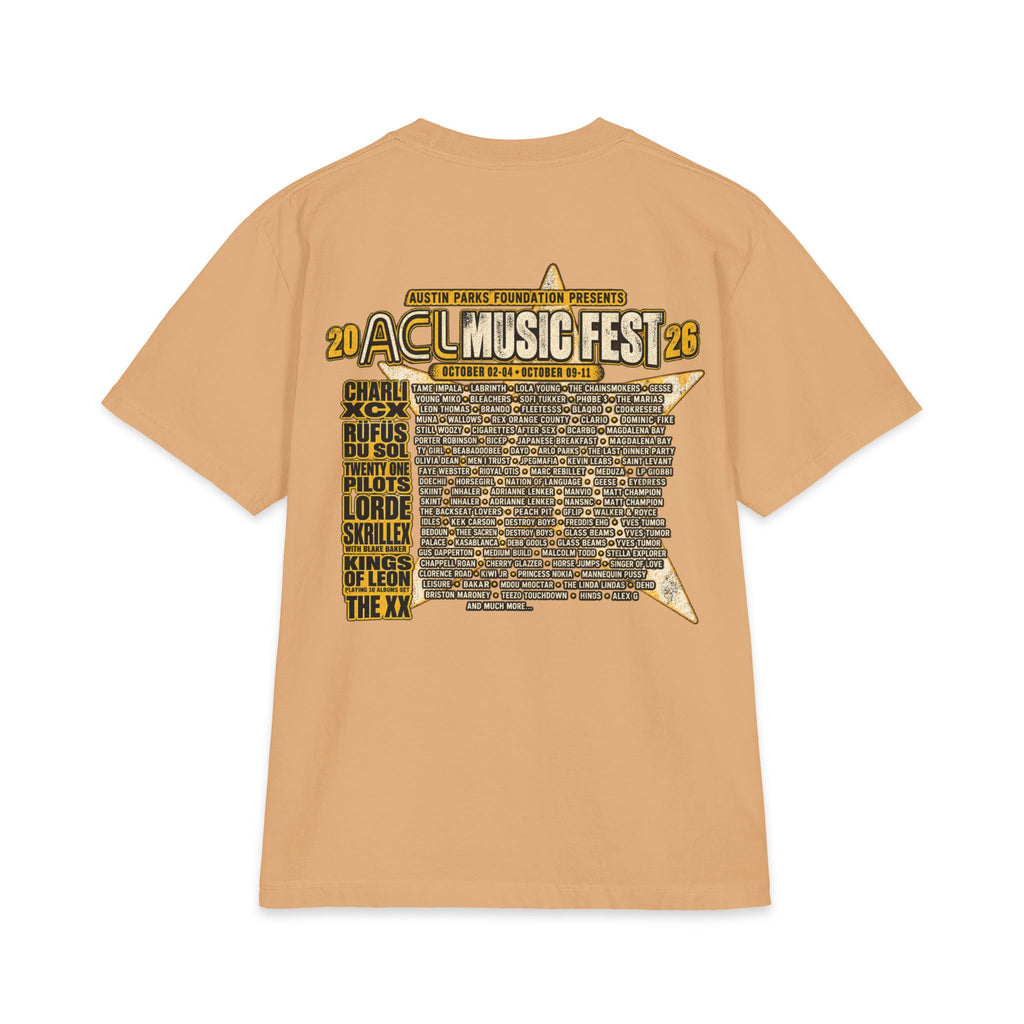ACL Fest tongue logo T-Shirt | music festival lineup back print