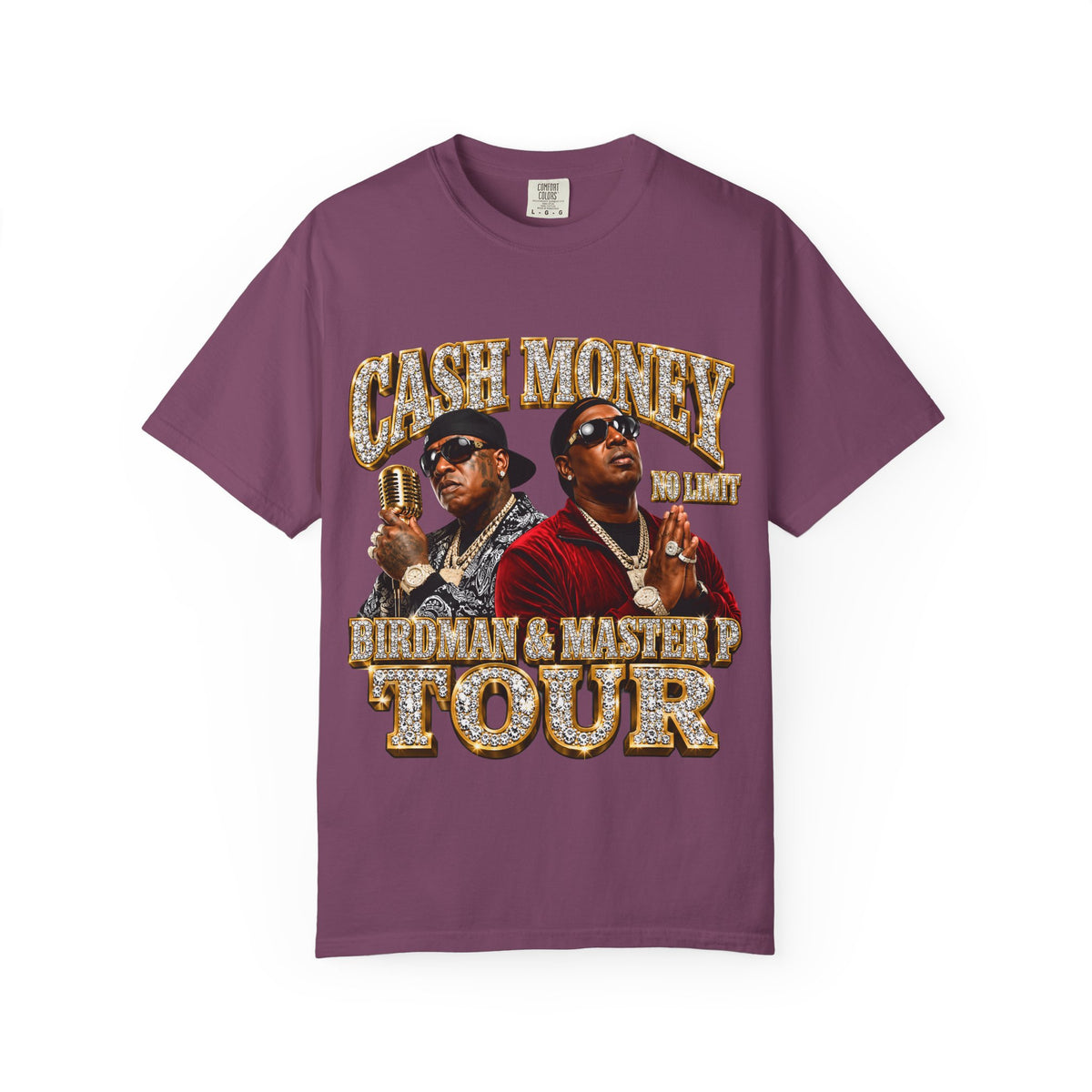 Cash Money Tour graphic T-shirt | Birdman & Master P inspired design