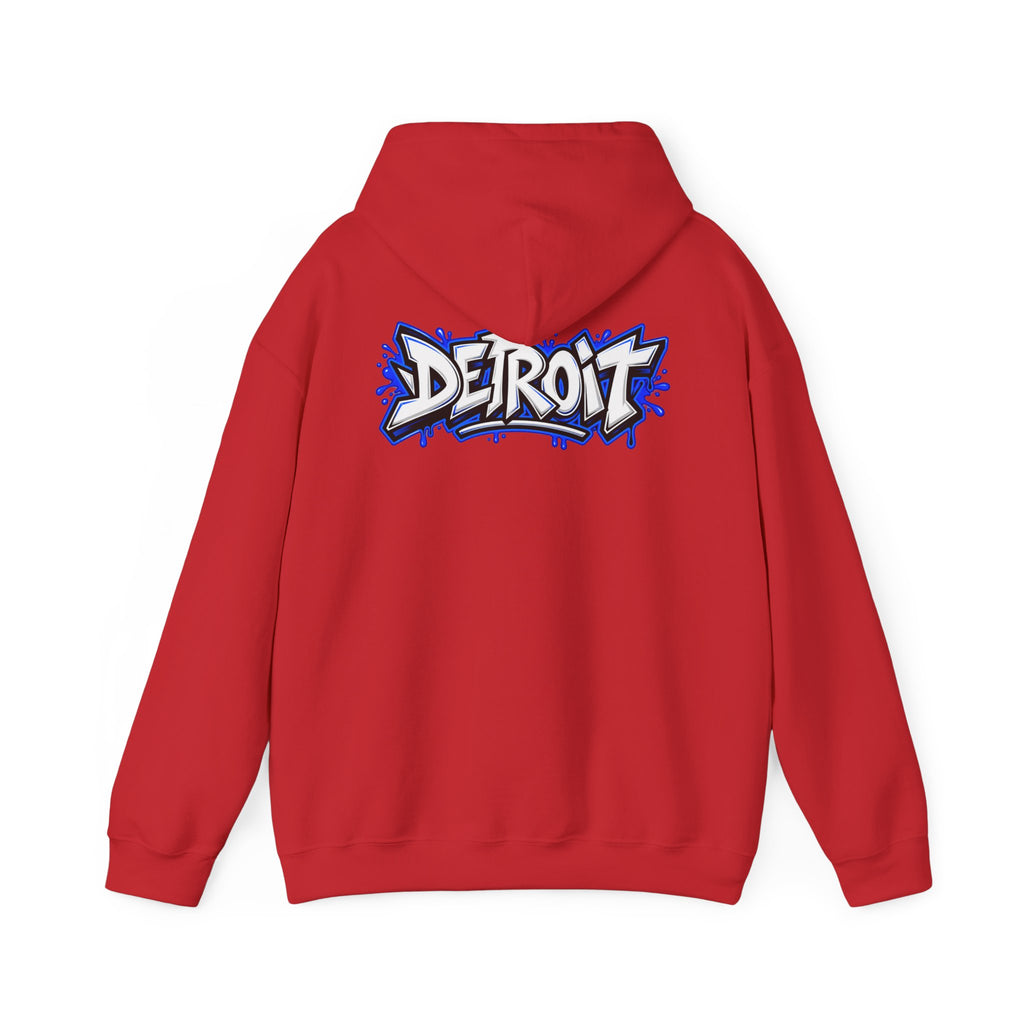 Detroit Graffiti Lion Hoodie | Detroit Drip Streetwear Sweatshirt