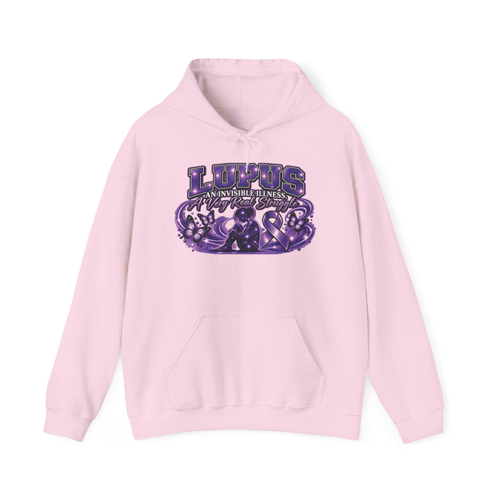 Lupus Awareness Purple Ribbon Hoodie | Support Autoimmune Awareness