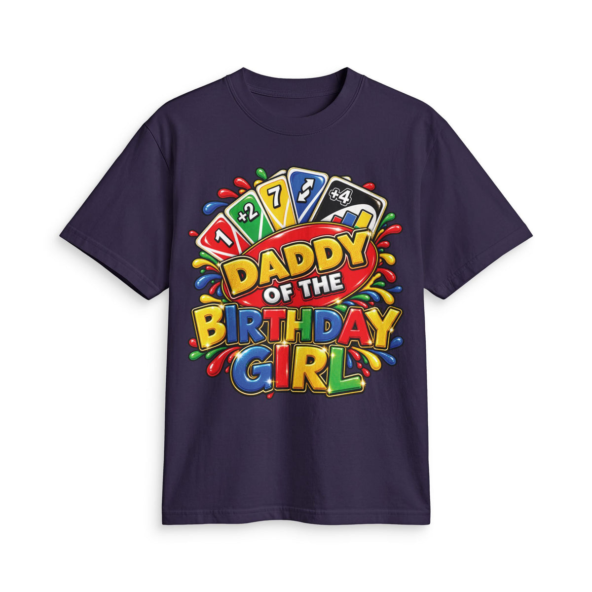 Daddy of the Birthday Girl T-Shirt | Colorful Birthday Dad Tee