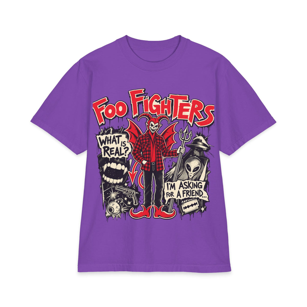 Foo Fighters band logo tee | Rock skull graphic T-Shirt