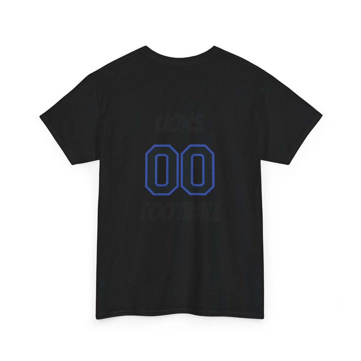 Detroit Lion Rider T-Shirt | Football Team Graphic Tee, Blue Mascot