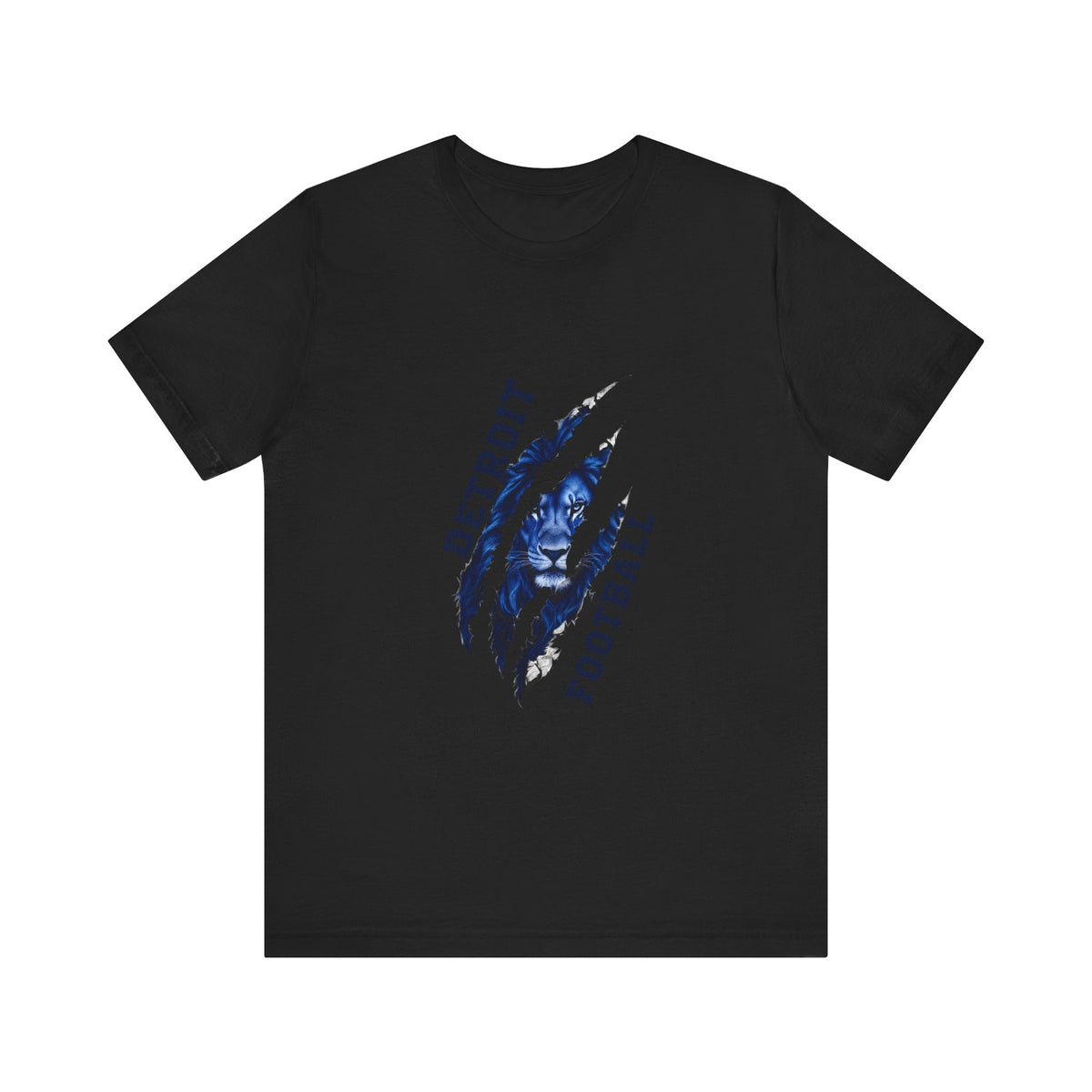 Detroit Football Claw Mark Tee | Lion Mascot Grunge