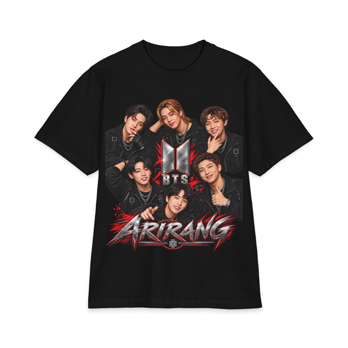 BTS K-Pop Band Portrait Tee | Graphic T-Shirt