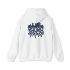 Detroit 313 Skyline Hoodie | Dripping Graffiti City Football Design