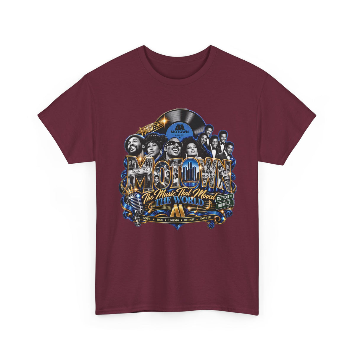 Motown Legends Tee | Detroit Graffiti Back